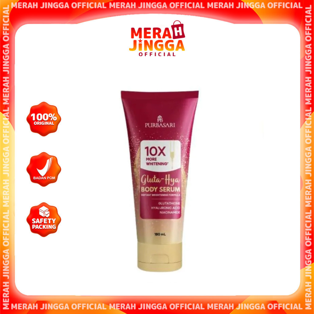 PURBASARI Body Serum 10X Pencerah Body Serum Merah Perawatan Tubuh Extra Whitening / Merah Jingga Official