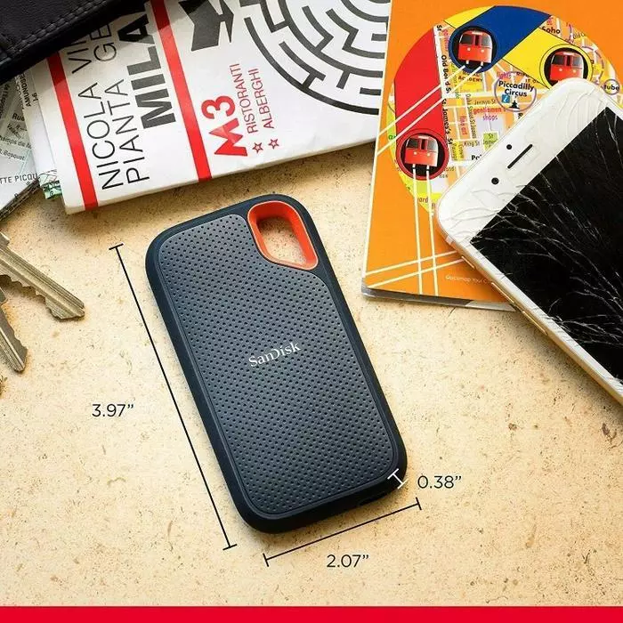 SANDISK Ssd Extreme Portable E61 1Tb Speed 1050Mbps - Gambar 4