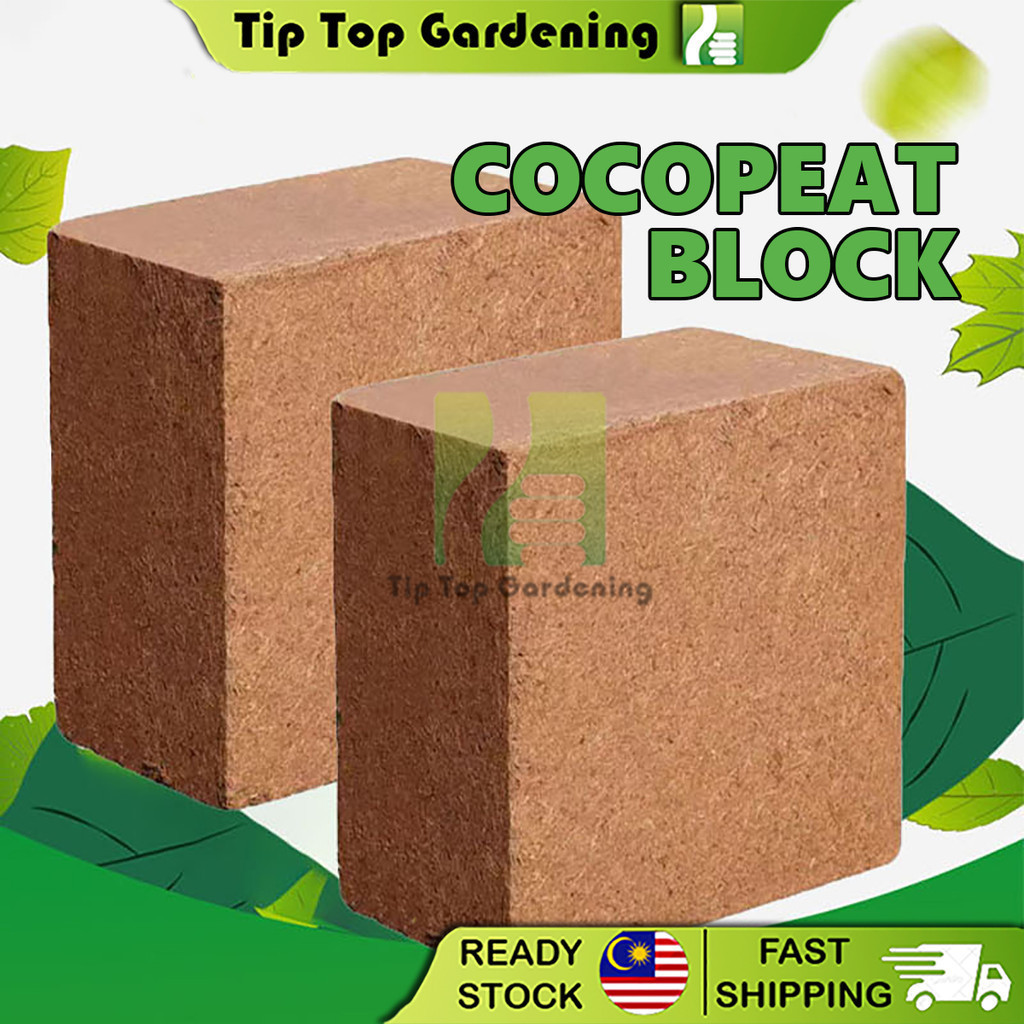 4.5kg Cocopeat Block Premium Coir Peat Compressed Brick Garden Soil ...