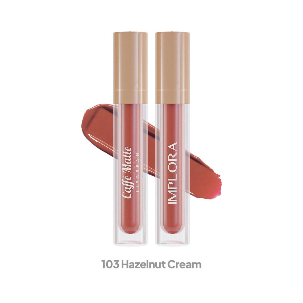 Implora Caffe Matte Lip Cream 2.9gr / Merah Jingga Official - Gambar 4