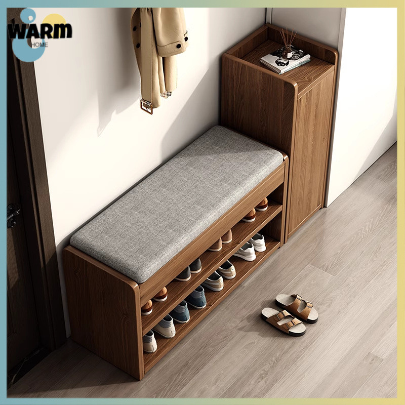 Entryway Shoe Bench with Seat, Shoe Cabinet and Seat Integrated, Narrow ...