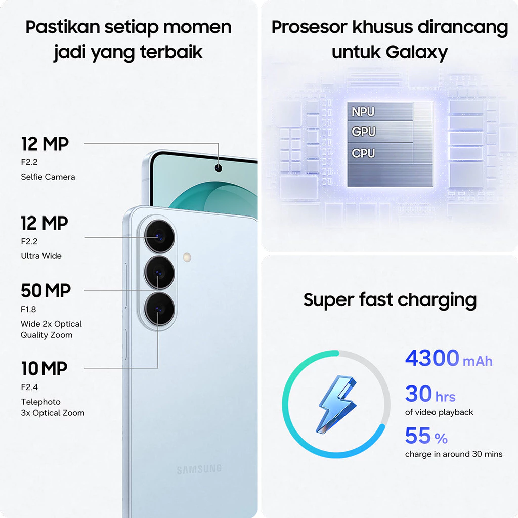 Samsung Galaxy S26 12/512GB - Sky Blue - Gambar 4