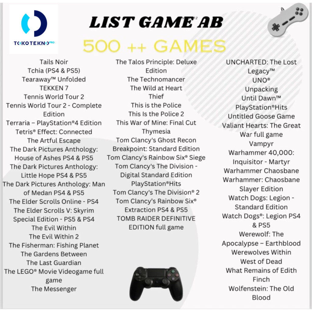 SONY PlayStation 5 PS5 / PS-5 / PS 5 Slim Disc Version / Digital Version Free Full Games - Gambar 2