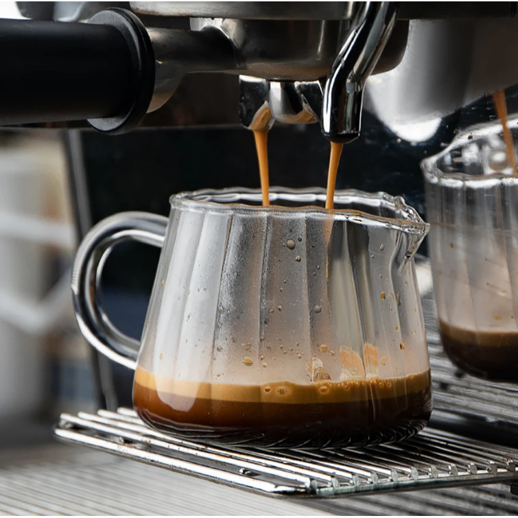 AKIEMSTR YWDL Teko Teh Pitcher Kaca Borosilikat Tahan Panas Kopi Milk Jug 370ml - YD1 - Gambar 3