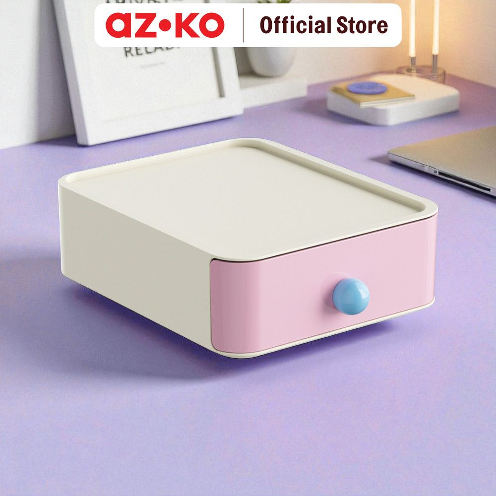 AZKO Stora Clown Laci Penyimpanan Stackable 15x18x5.7 cm Desk Drawer Organizer Tempat Alat Tulis Desk Storage Laci Meja