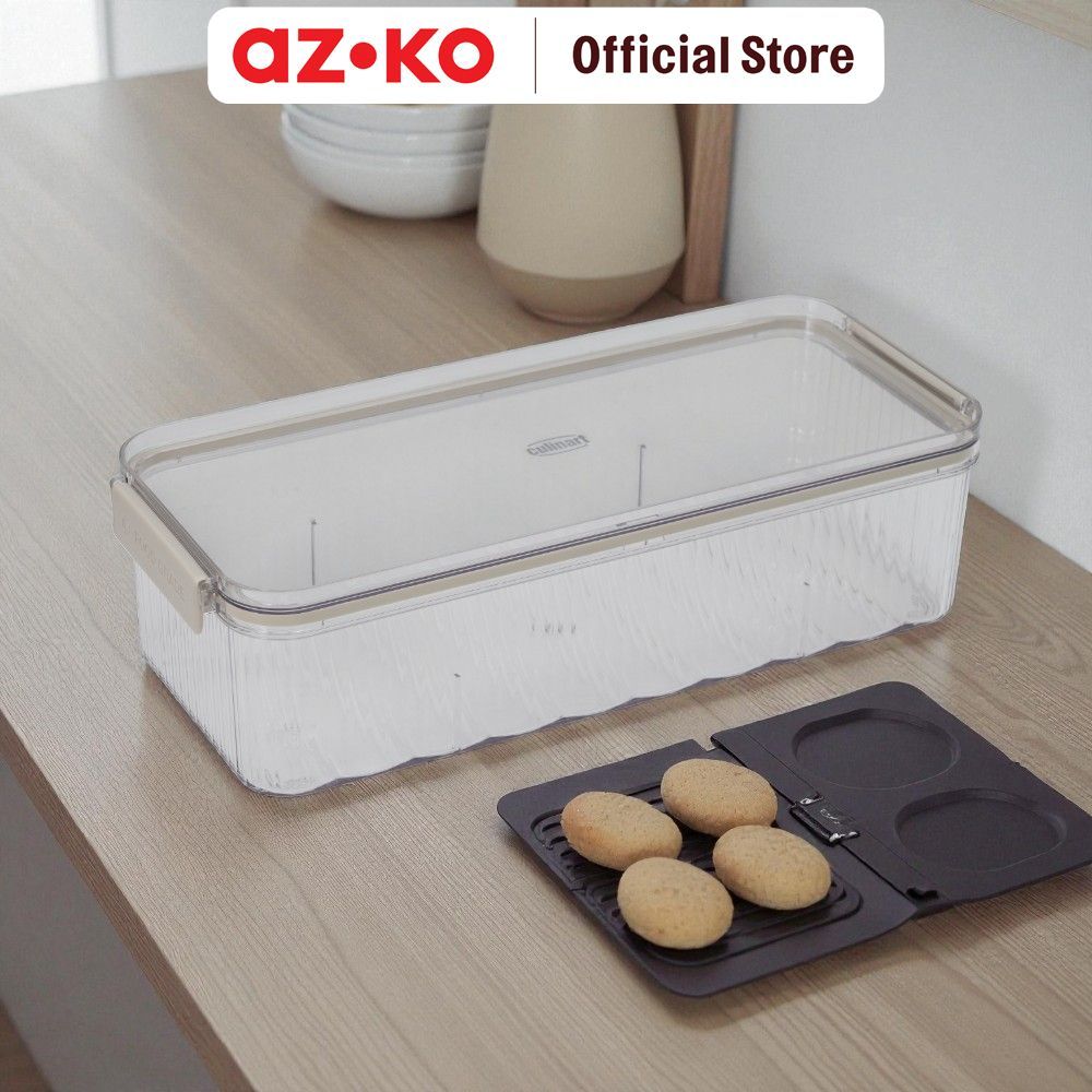 AZKO Culinart Wadah Makan Plastik 2.6 Liter Transparan Tempat Makanan Food Container Box Makanan Wadah Bekal Food Storage - Gambar 3