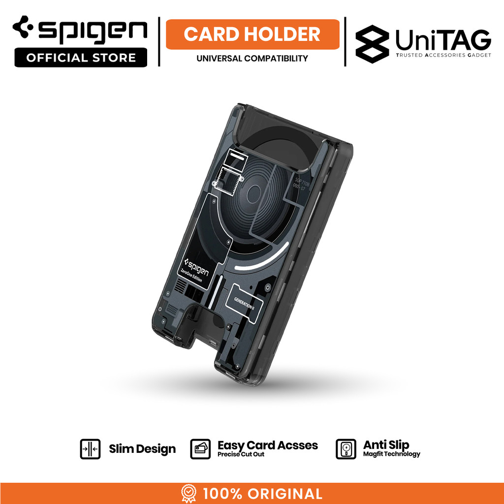 SPIGEN Card Holder Ultra Hybrid Zero One Magsafe Wallet Cards Slot Gen 2 Universal for iPhone 17 16 15 14 13 12