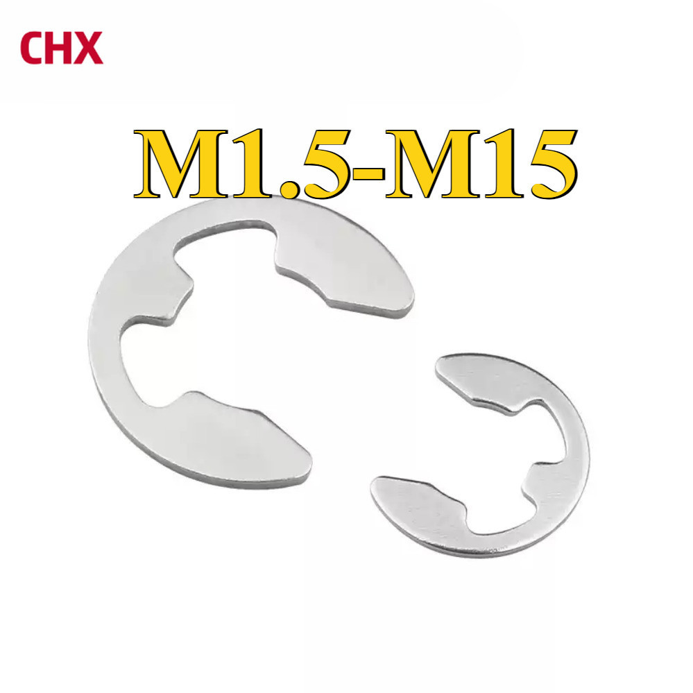 316 Stainless Steel E-Type Open Retaining Ring (Snap Ring) | M1.5-M15 ...
