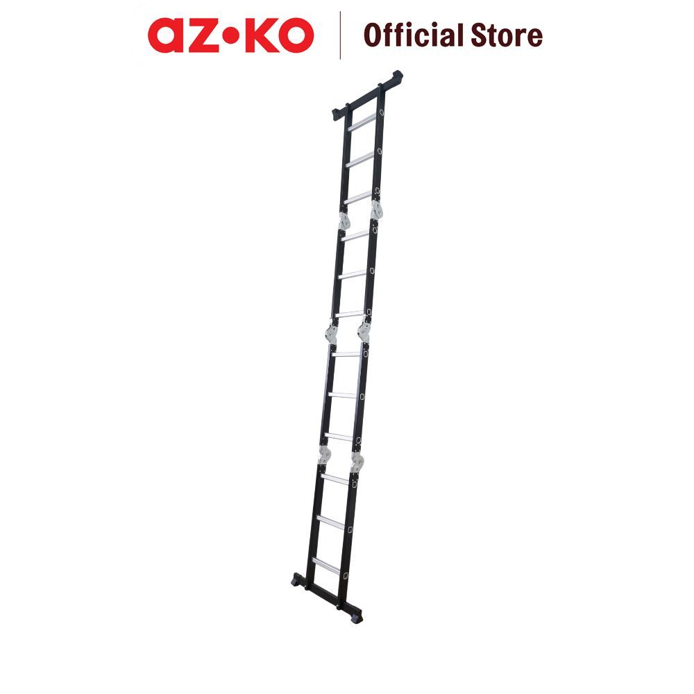 AZKO Krisbow Aluminum Ladder Tangga Lipat Alumunium Folding Ladder Tangga Panjat Ringan Step Ladder Aluminum