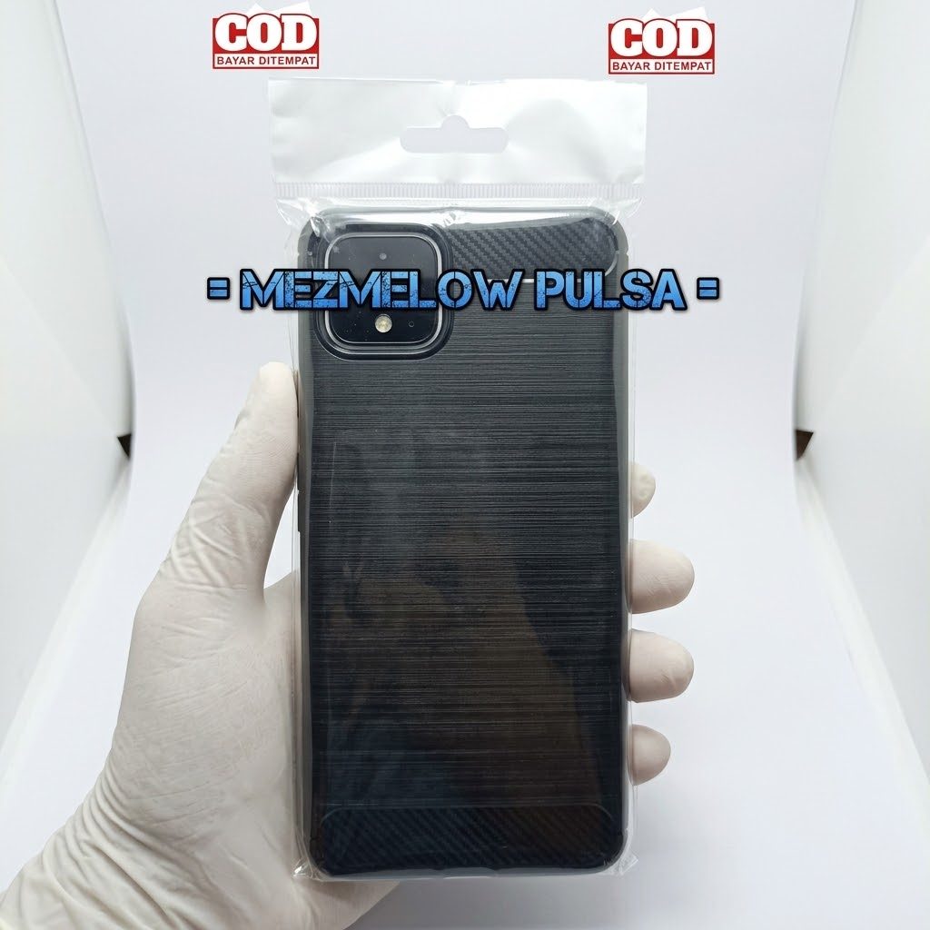 Casing Fiber Carbon Silicone Caseng Softcase GOOGLE PIXEL 4XL / PIXEL 4 XL