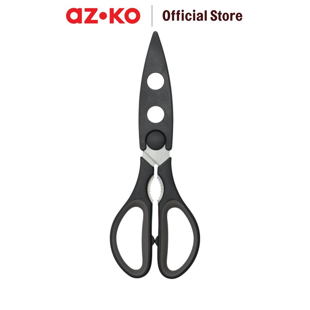 AZKO Culinart Gunting Dapur Dengan Cover Ap - Hitam Kitchen Shears Scissors Dapur Gunting Masak Pemotong Makanan