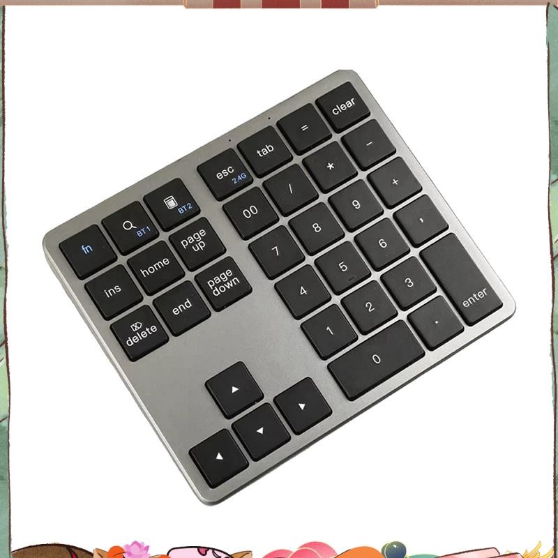 2.4G Wireless Number Pad 35 Keys Remote Connection Numpad Numeric ...
