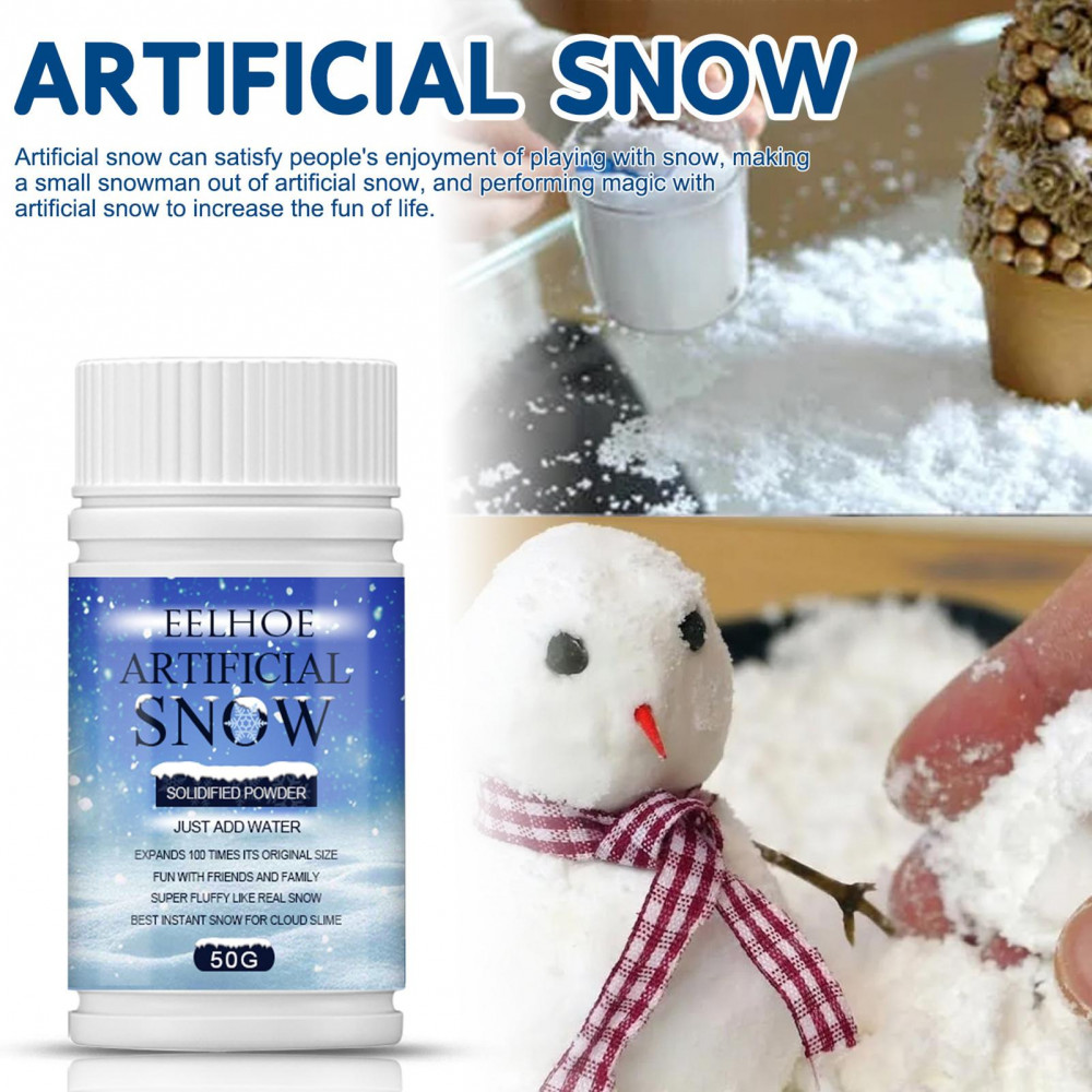 Artificial Snow Instant Fake Snow Powder – Perfect for Kids, Holiday ...