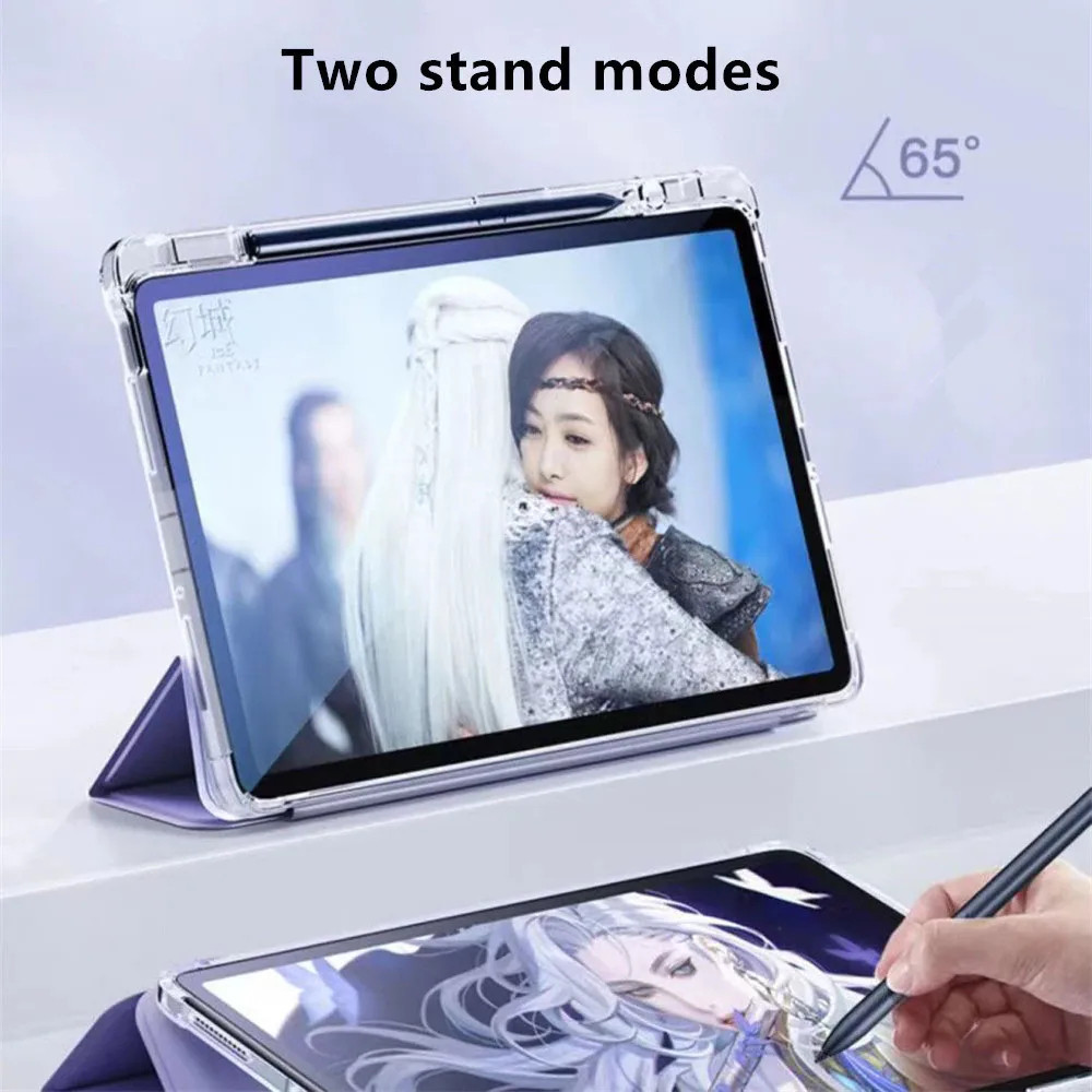 Flip Case Cute Puppy For iPad Gen 11 A11 / Gen 7 8 9 6 5 / Air 4 5 6 Pro 11" / Mini 4 5 6 7 TPU Soft Side Cover With Pen Slot - Gambar 4