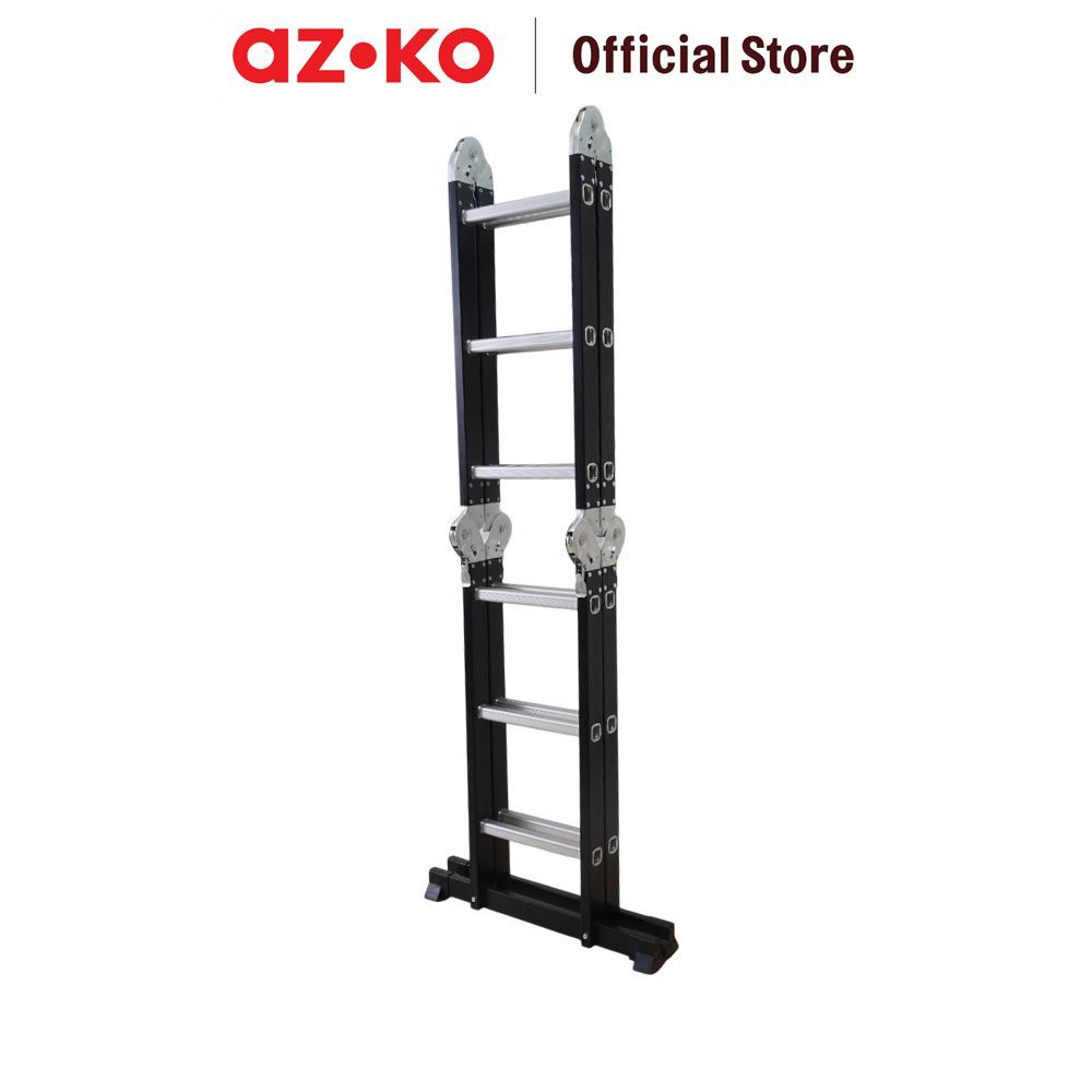 AZKO Krisbow Aluminum Ladder Tangga Lipat Alumunium Folding Ladder Tangga Panjat Ringan Step Ladder Aluminum - Gambar 4
