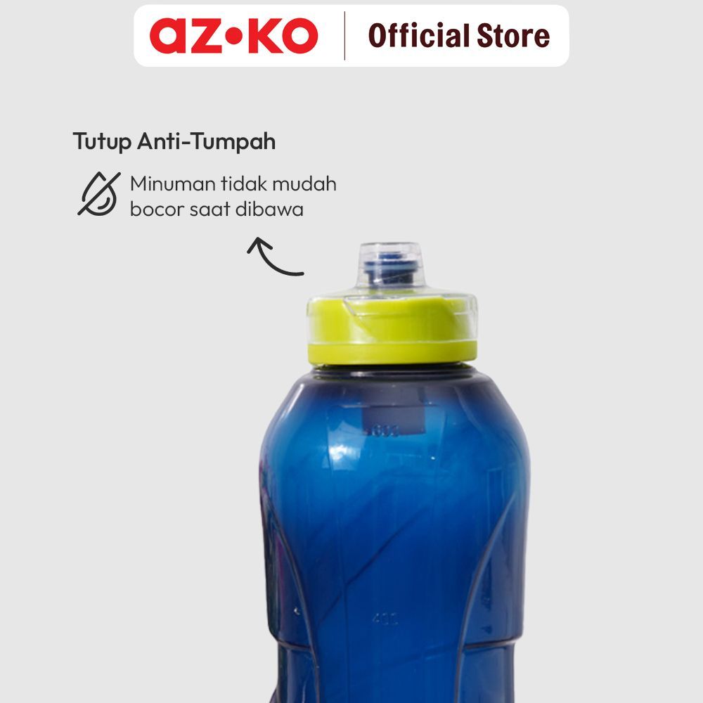 AZKO Smash Botol Minum Plastik Hydro Twist 600 ml Tumbler Botol Air Tempat Minum Botol Minuman Water Bottle Tumbler Minum Tambler - Gambar 3