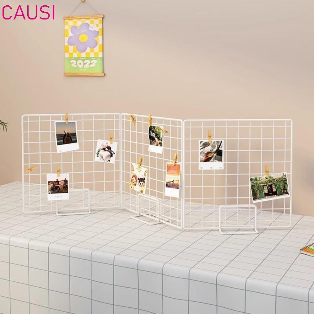 CAUSI Display Rack, Grid Frame with Base Storage Rack, Creative Grid ...