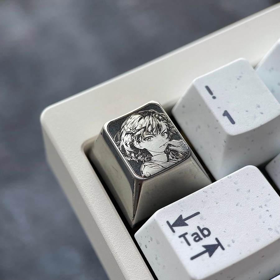 Two-Dimensional Keycap Side Engraving Misaka Mikoto 1U ESC Key Fine ...