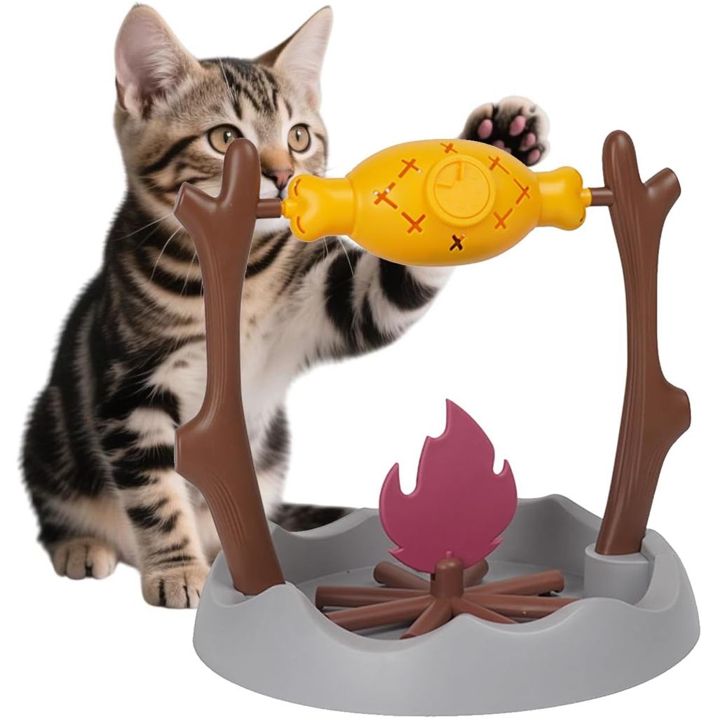 Rotating Chicken Leg Slow Feeder Puzzle Toy Interactive Treat Dispenser ...