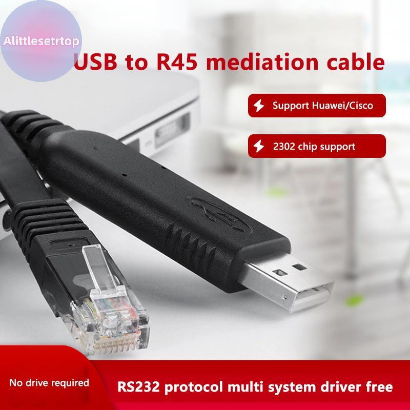 Alittlesetrtop 1.5m 1.8m USB To RJ45 Console Cable RS232 Serial Adapter ...