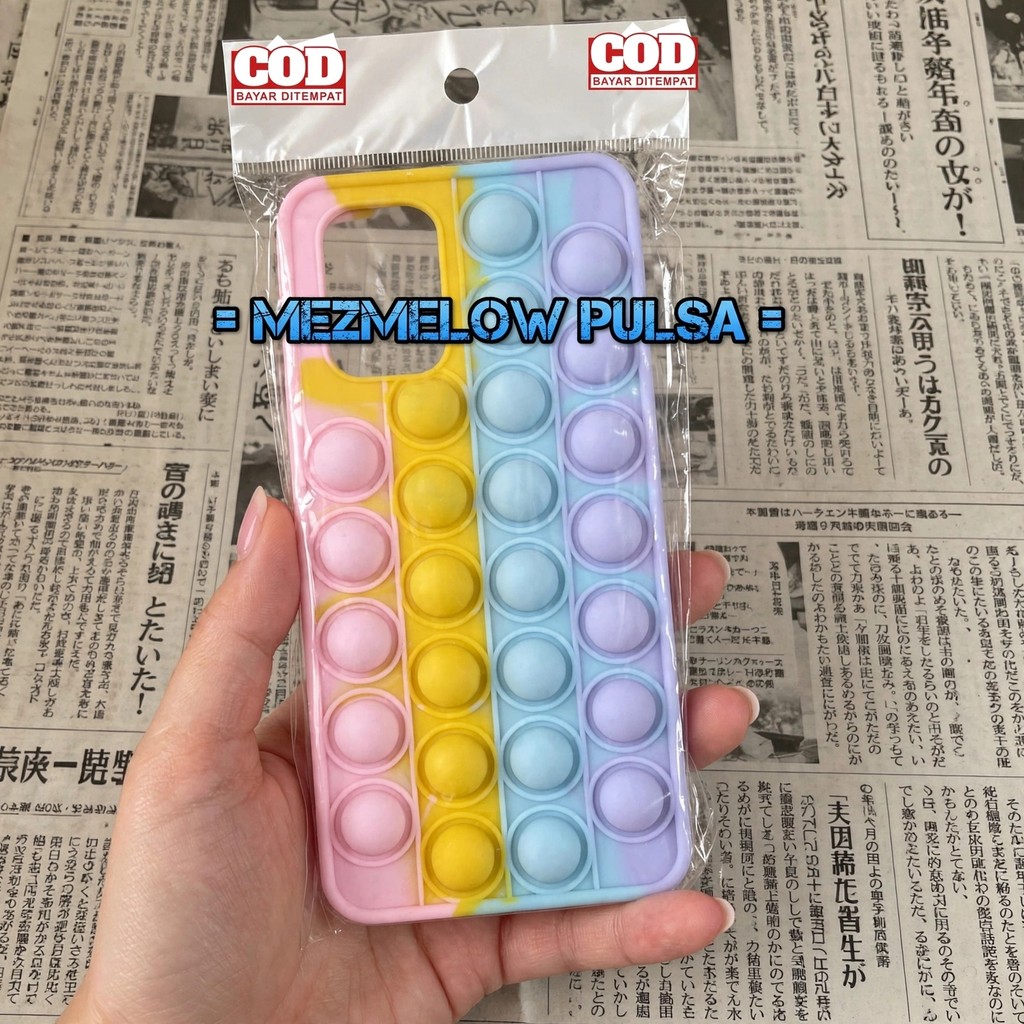 Pop It Rainbow Silicone Caseng Casing Lembut Case XIAOMI POCO F3 / REDMI K40