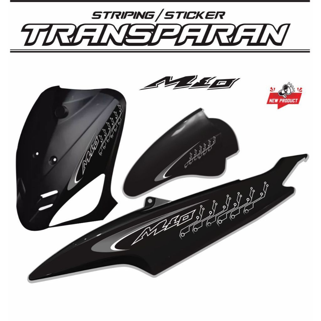 MIO TRANSPARENT UV STICKER VARIATIONS MIO STRIPING VARIATIONS | Shopee ...