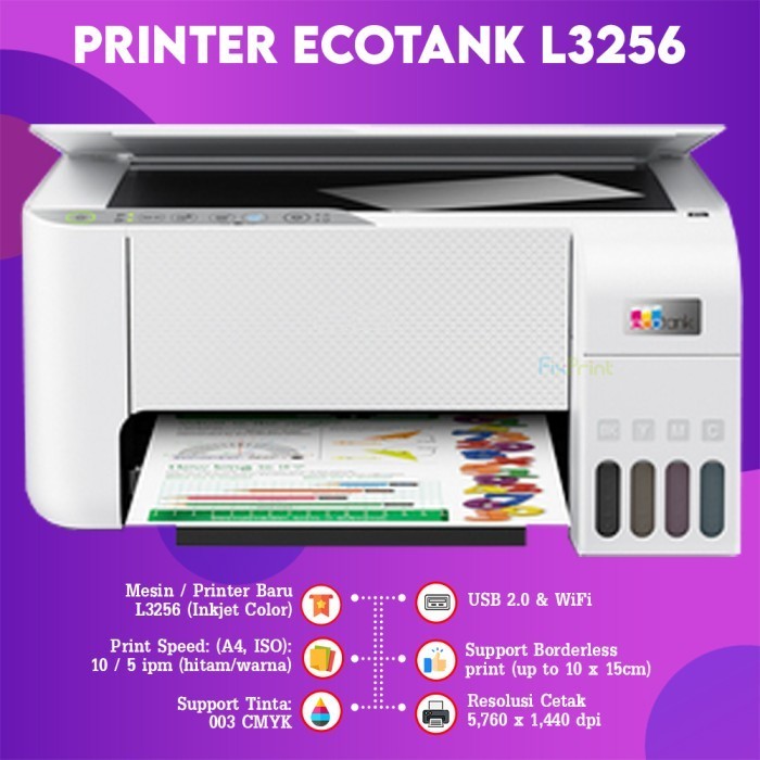 FixPrint Epson L3210 / L3250 / L121 / L1210 / L3256 / L1216 / L3211 Printer Epson Original - Gambar 2