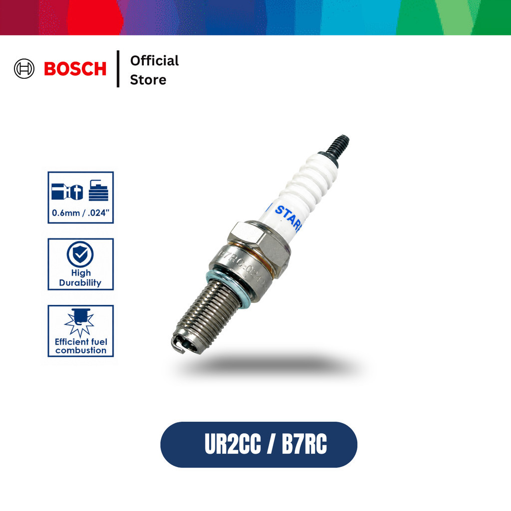 Bosch UR2CC - B7RC Spark Plug Busi Motor Honda Vario 125, 150, Beat FI Semua Series, Scoopy FI, Genio, PCX 150, ADV 150, CB150R, CBR150R, Sonic 150R, Supra GTR 150 - Original - Gambar 3