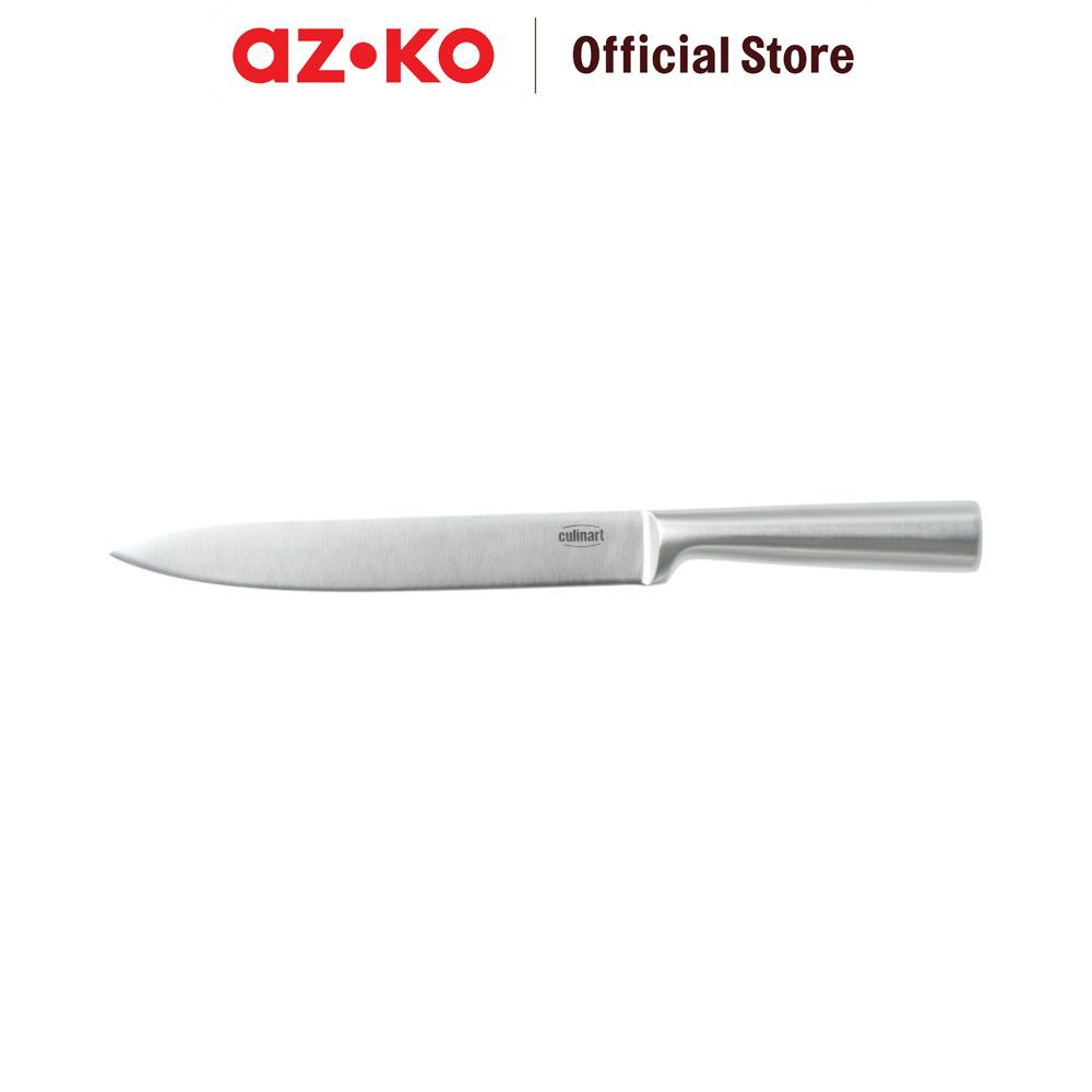 AZKO Culinart 8 inci Pisau Pengiris Hollow - Silver Pisau Iris Daging Slicing Knife Alat Pemotong Perlengkapan Dapur
