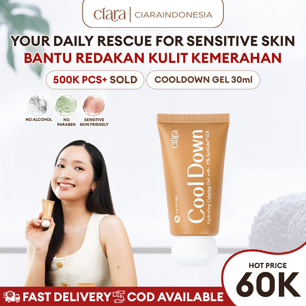Ciara Cool Down Hydrating Calming Gel Pereda kulit pereda iritasi Salep Gatal Paling Ampuh Paling Ampuh Salep Kulit Gatal Kulit Eksim Gatal Selangkangan Alergi Kulit Kudis Kutu Air Panu Jamuran Ampuh HALAL