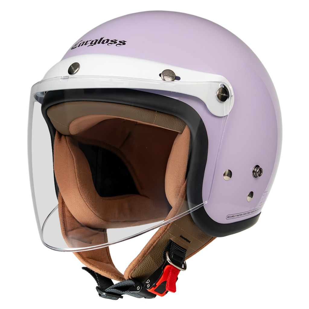 Cargloss CFH Hijab Retro Helm Half Face - Lilac - Gambar 2