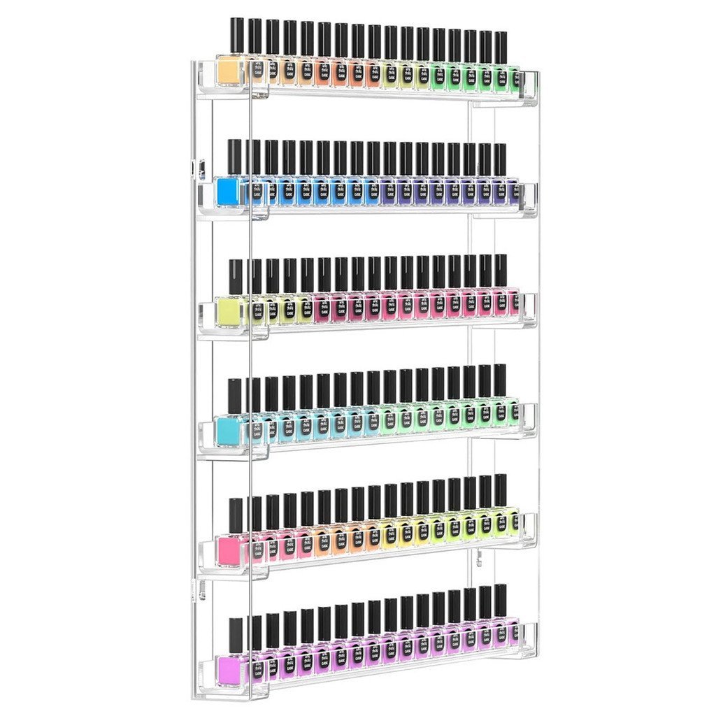 In Stock Nail Polish Gel Wall-Mounted Display Rack Nail Salon Home ...