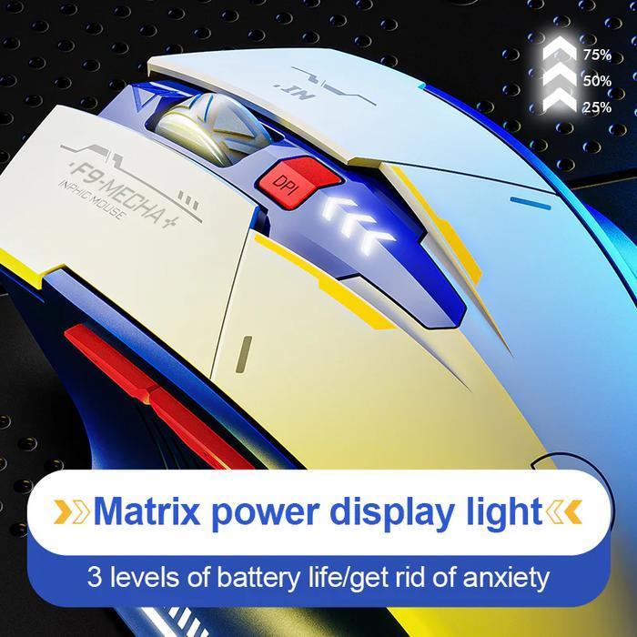 Inphic F9 / F-9 Mouse Wireless Silent Click Office 2.4G / 2,4Ghz Mouse Senyap Tanpa Bunyi untuk Laptop & PC - Gambar 3