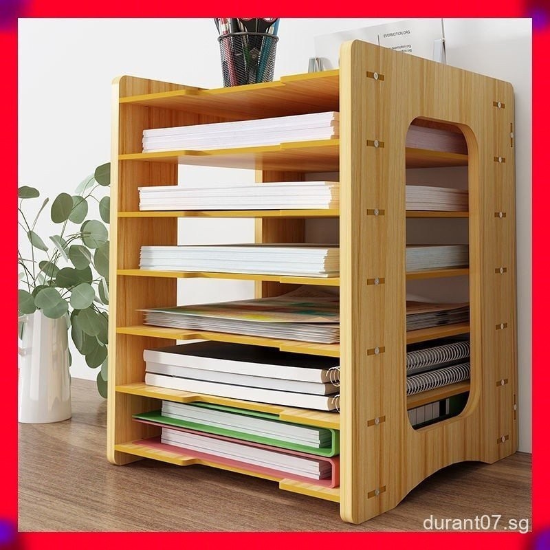 Wooden Desk Storage Document Organizer Office A4 Paper Organizer ...