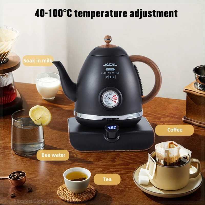 JACAL Teko Listrik Kopi Pemanas Air Temperature Control 1355W 1.5L - E18-5D - Gambar 2