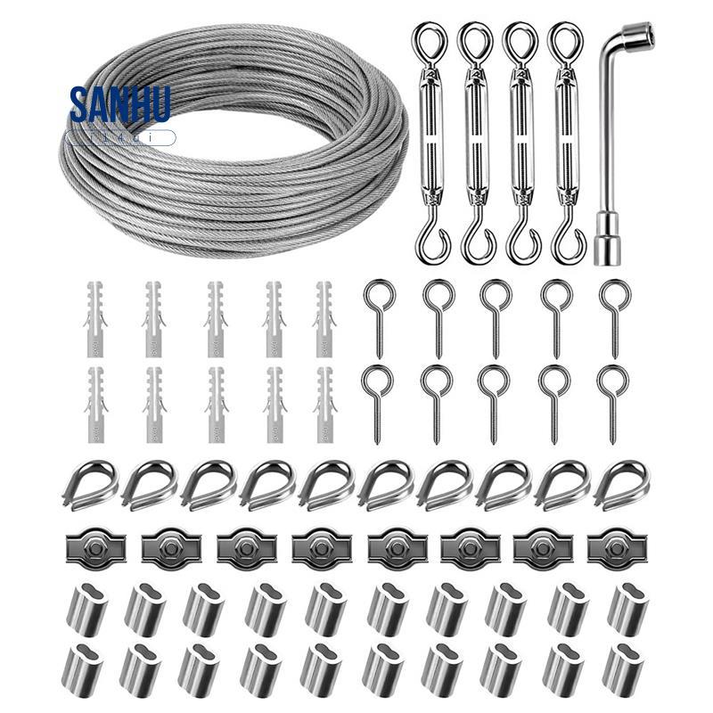 30M Φ 3mm Steel Wire Kit 304 Stainless Steel Tension Wire Steel Wire ...