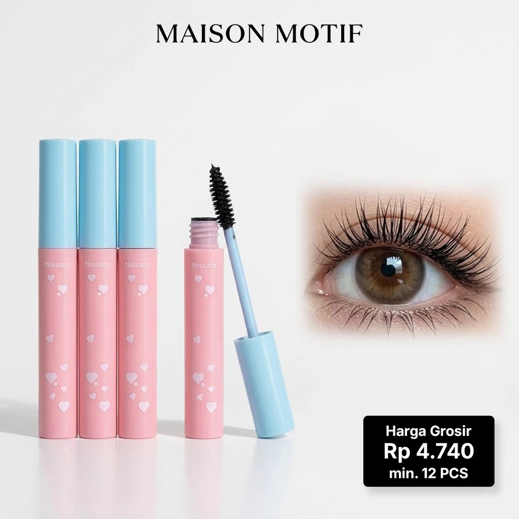 GROSIR 12 Pcs Mascara Curling and Volumizing Waterproof Anti Luntur Maskara Hitam Natural 277 711