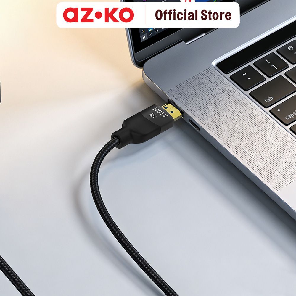 AZKO Sovox Kabel HDMI Premium 8K 2 Meter - Hitam Video Connector Sambungan Monitor Kabel Display Audio Visual - Gambar 4