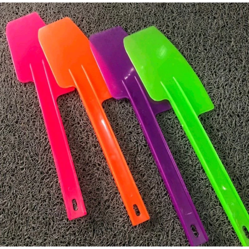 AFL PAKET 1 LUSIN / SPATULA / SOLET PLASTIK RAINBOW - Gambar 4