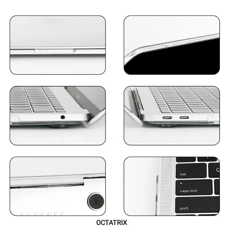 Case Clear Macbook Neo 13 Motif Cute Lucu Transparan Casing Macbook Air M2 M1 M4 Neo A3404 Pelindung Premium Anti Gores - Gambar 3