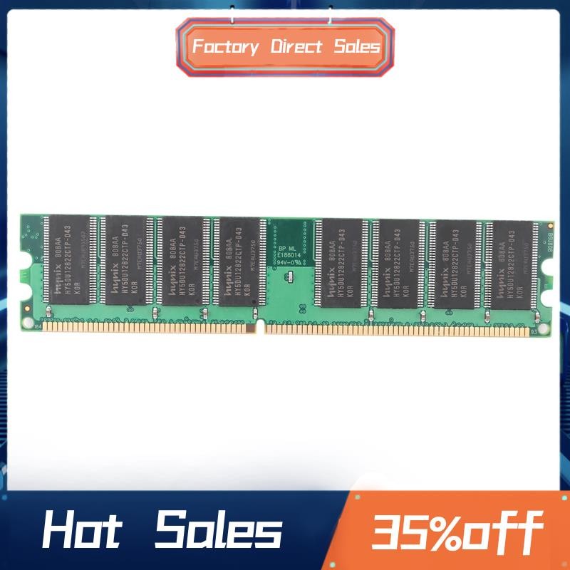 DDR 1GB PC Memory Ram DDR1 Desktop PC3200 400MHz 184 Pin Non-ECC ...