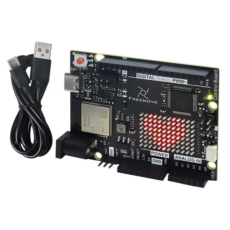Freenove Control Board V5 for Arduino UNO R4 WiFi Mini, Arm Cortex-M4 ...