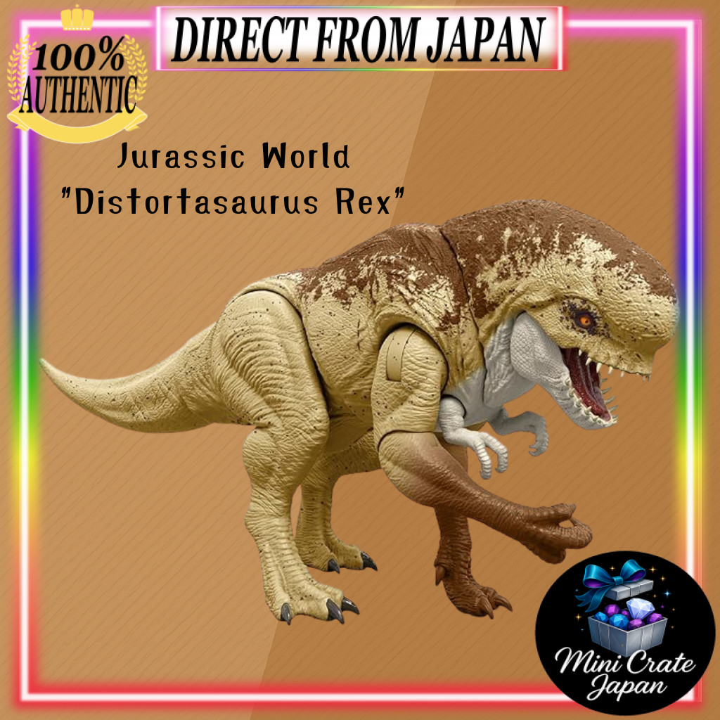 Mattel Jurassic World Distortasaurus Rex Roaring Battle Action Dinosaur ...
