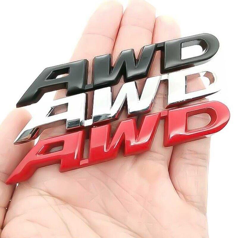 3D Metal AWD Vehicle Sticker Badge Body Emblem Decal 4 Wheel Drive Off ...