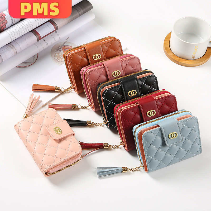 Dompet Wanita Kulit Mini Solid Berkualitas Tinggi