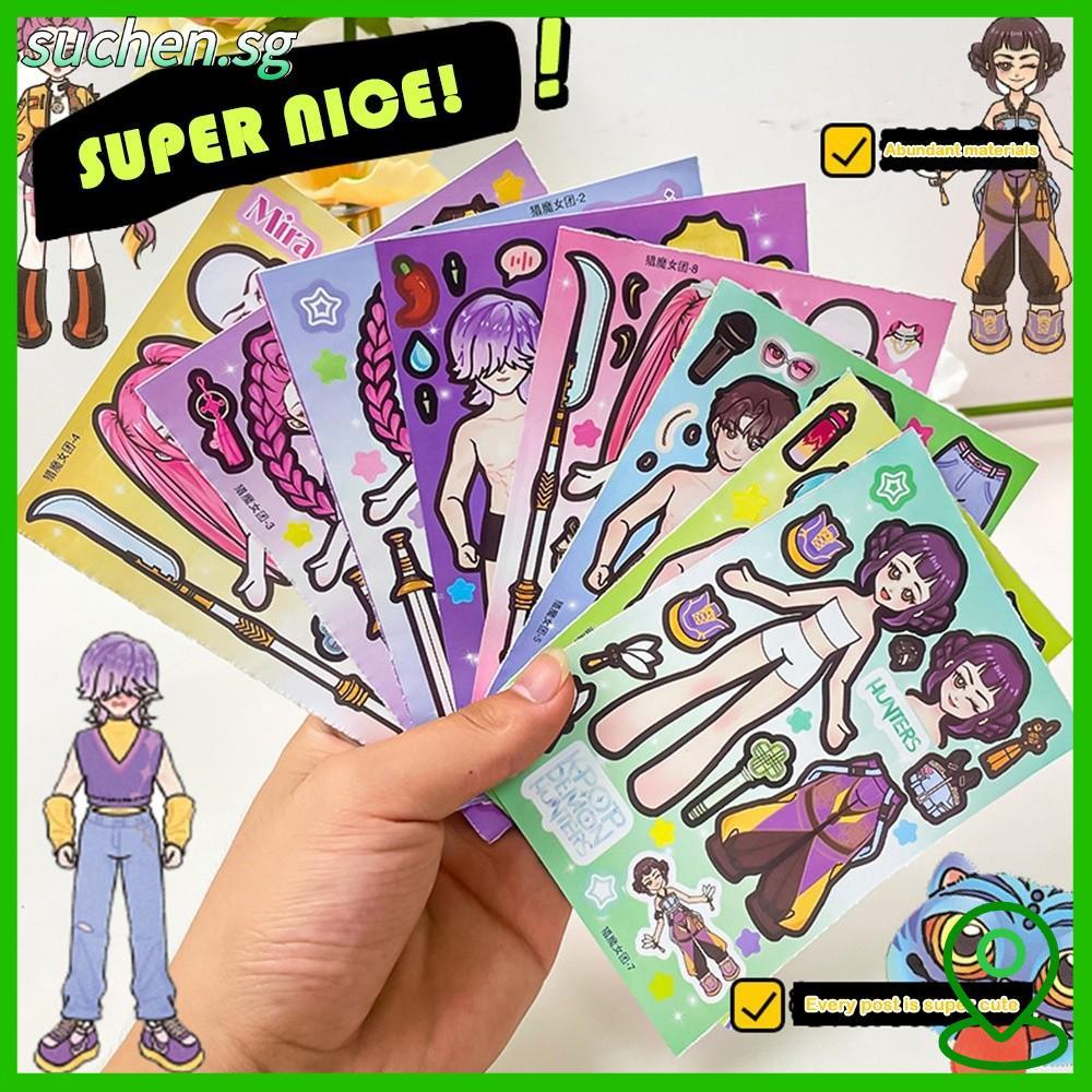 SUCHENSG KPOP Demon Hunters Stickers, Handmade Collage Art Cosplay ...