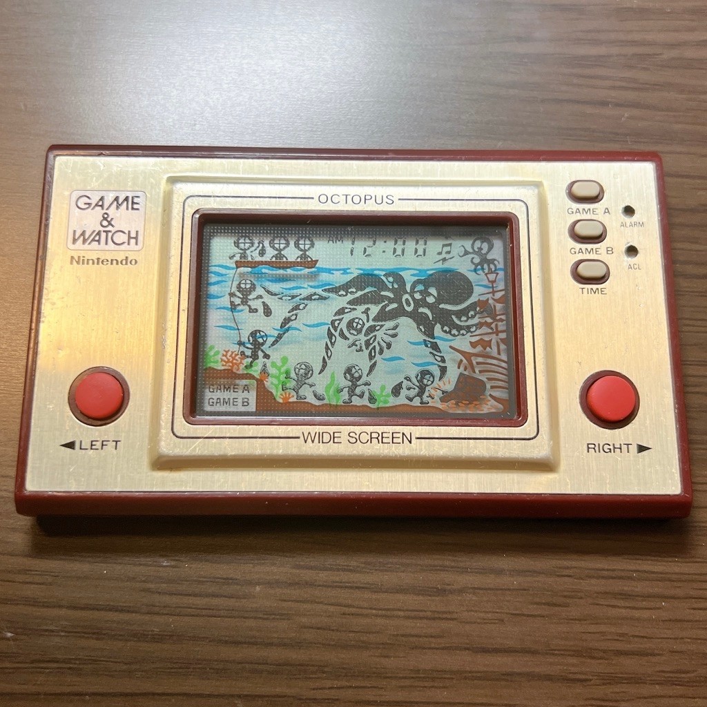 NINTENDO GAME AND & WATCH Octopus Wide Screen1981 Direct From