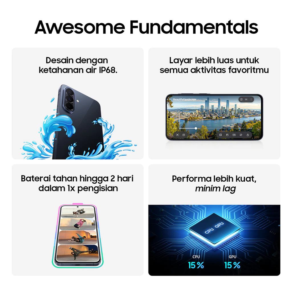 Samsung Galaxy A57 5G 12/256GB - Awesome Lilac - Gambar 4
