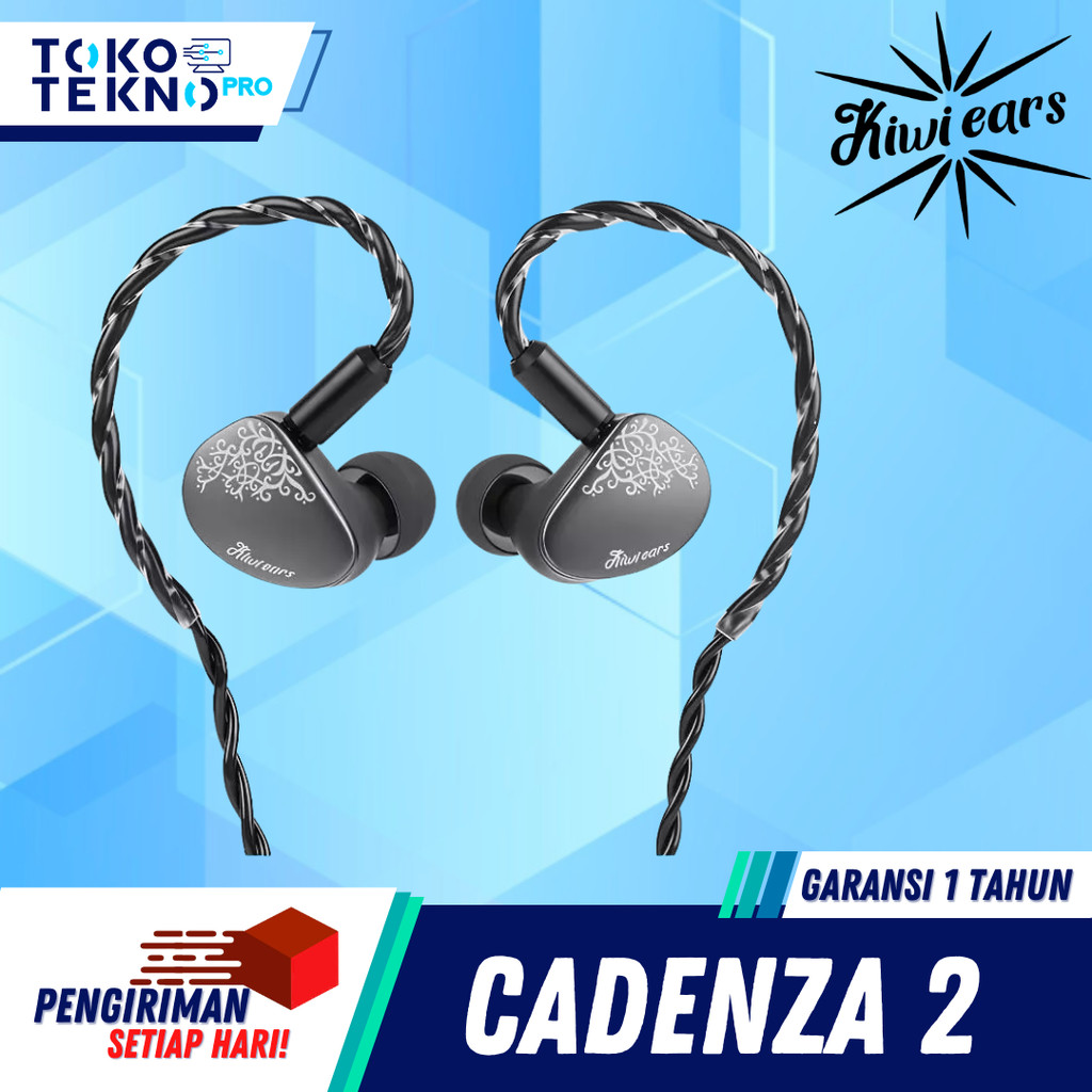 Kiwi Ears Cadenza 2 10mm Titanium DD with KARS 2.0 IEM In Ear Monitor Earphone