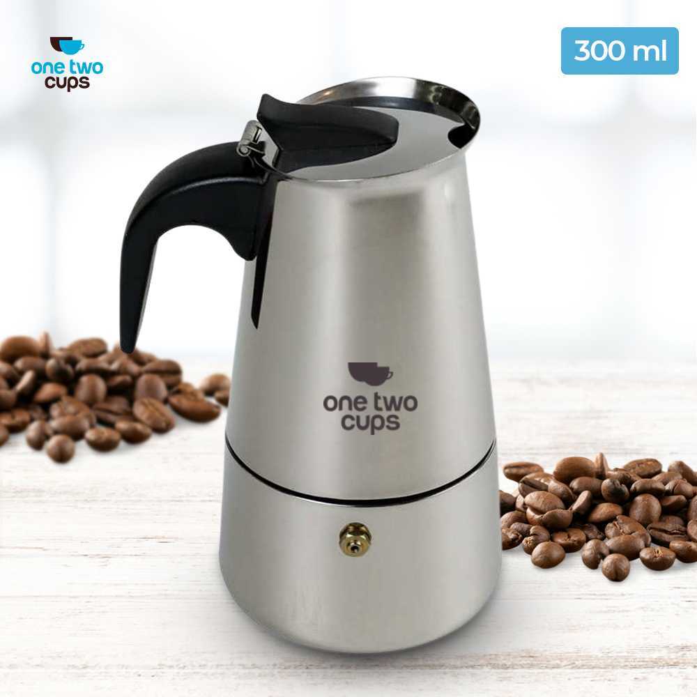 AKIEMSTR Moka Pot Teko Kopi Espresso Coffee Stovetop 6 Cup 300ml - Z20